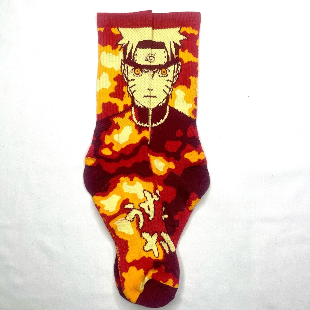 Anime Character Naruto Uzumaki camo socks